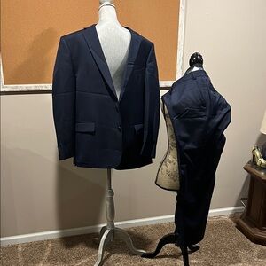 Ralph Lauren Navy Two-Piece Suit Blazer & Pants